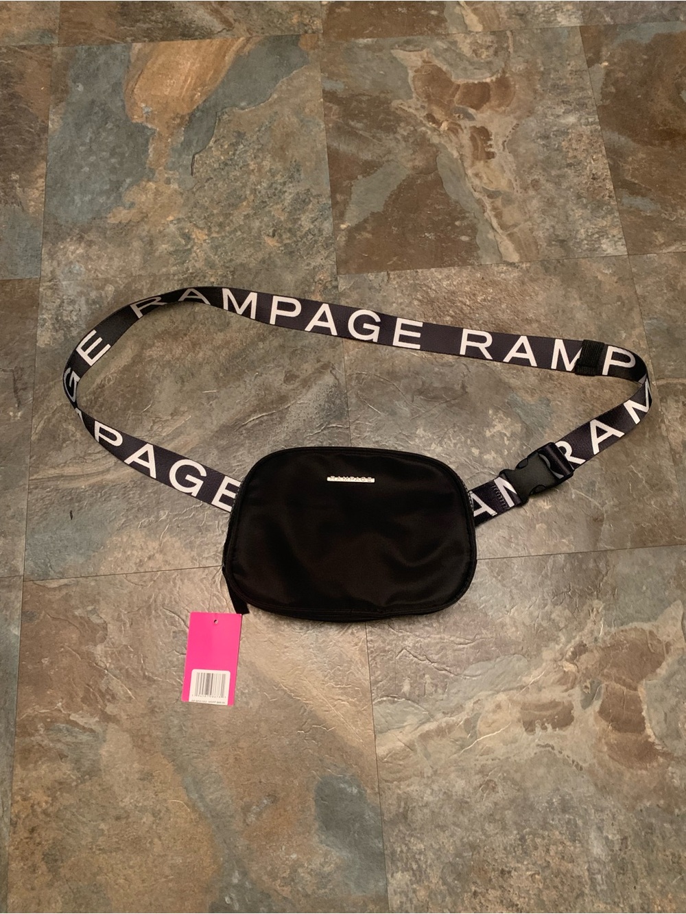 Rampage black fanny pack, NWT